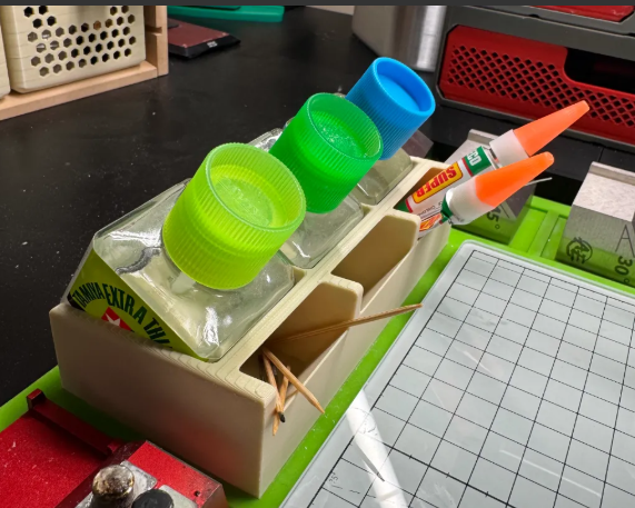 Tamiya Cement Bottle Stand Holder 42mm 3 Slot Glue Organiser Model Kit Tool Tray